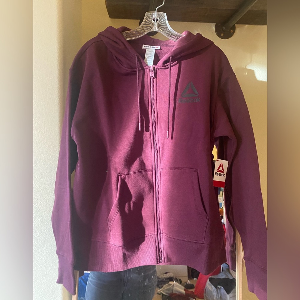 NWT Reebok Zip Up Hoodie
